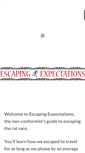 Mobile Screenshot of escapingexpectations.com