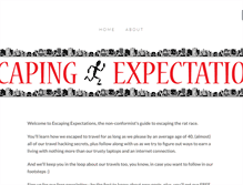 Tablet Screenshot of escapingexpectations.com